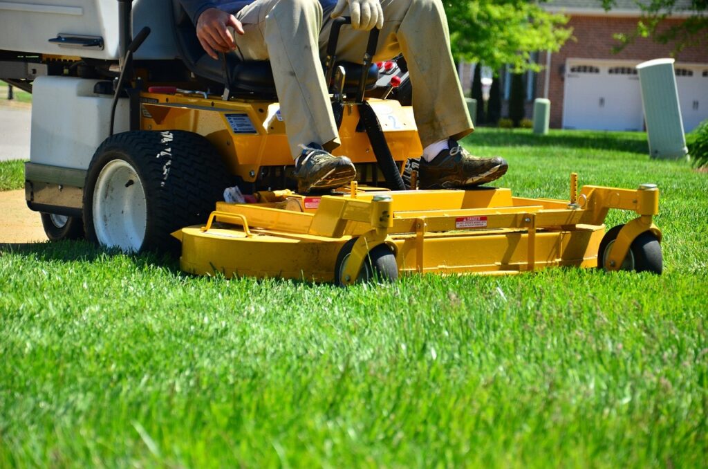 side hustle 1: offering lawncare services (lawnmowing)